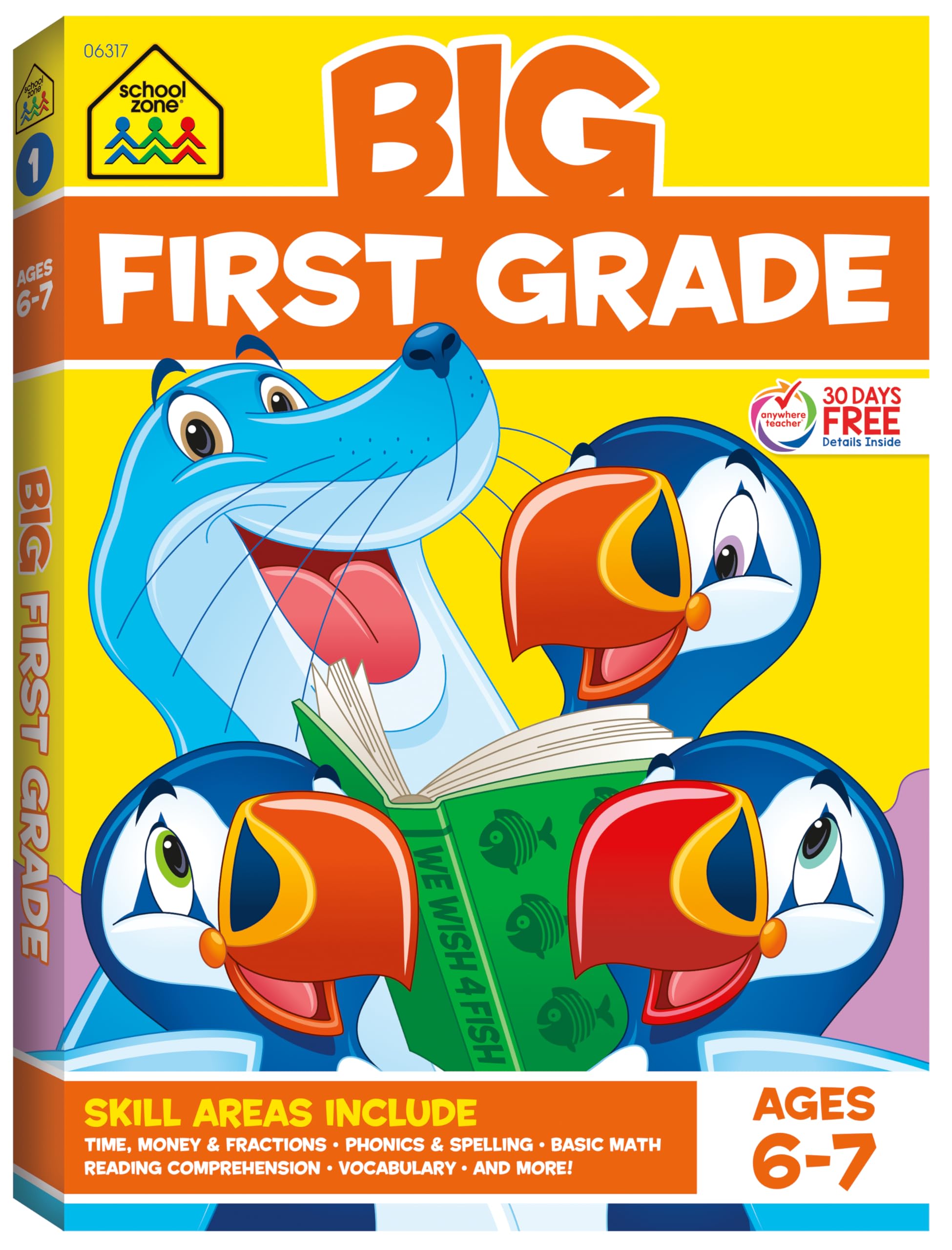 School Zone Big First Grade Workbook: 320 Pages, 1st Grade